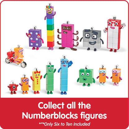 hand2mind Numberblocks Friends Six to Ten Figures, Cartoon Action Figure Set, Toy Figures, Play Figure Playsets, Small Figurines for Kids, Number Toys, Math Toys for Kids 3-5, Birthday Gifts for Kids