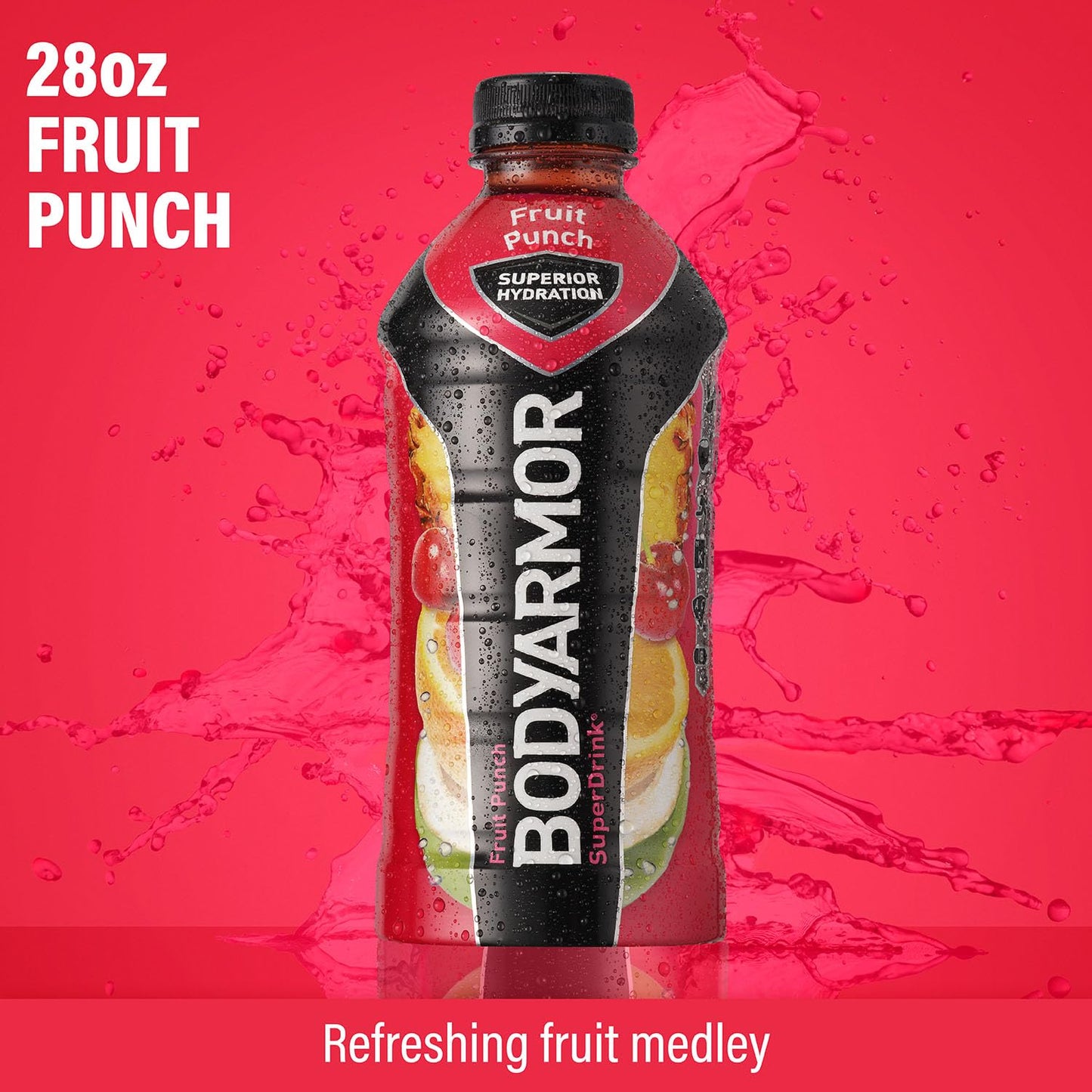 BODYARMOR Sports Drink Sports Beverage, Strawberry Banana, Coconut Water Hydration, Natural Flavors With Vitamins, Potassium-Packed Electrolytes, Perfect For Athletes, 12 Fl Oz (Pack of 8)