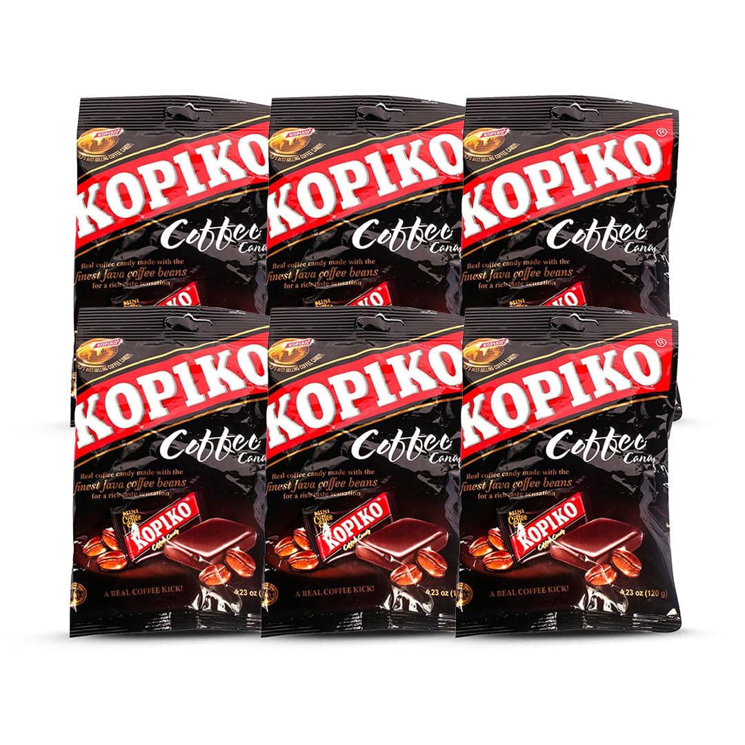 Kopiko Coffee & Cappuccino Candy Variety Pack – Your Pocket Coffee Collection for Every Occasion - Hard Candy Made from Indonesia’s Coffee Beans — Real Coffee Extract (Pack of 2)