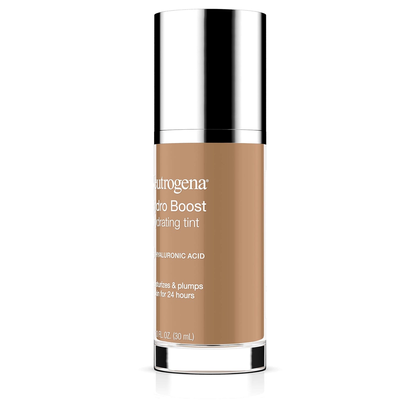 Neutrogena Hydro Boost Hydrating Tint with Hyaluronic Acid, Lightweight Water Gel Formula, Moisturizing, Oil-Free & Non-Comedogenic Liquid Foundation Makeup, 20 Natural Ivory, 1.0 fl. oz