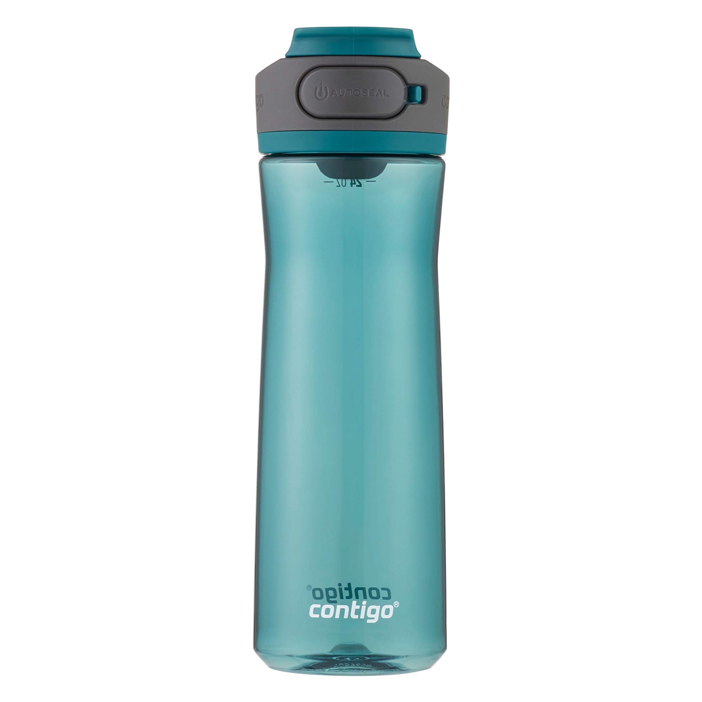 Contigo AUTOSEAL Cortland 24oz Water Bottle, BPA-Free Plastic, Spill, Leak-Proof Lid, and Carry Handle, Dishwasher Safe, Spirulina, 24 Ounce (Pack of 1)