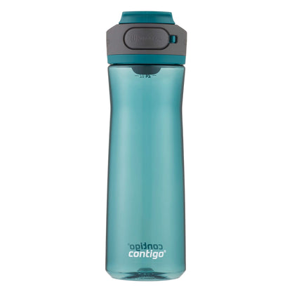 Contigo AUTOSEAL Cortland 24oz Water Bottle, BPA-Free Plastic, Spill, Leak-Proof Lid, and Carry Handle, Dishwasher Safe, Spirulina, 24 Ounce (Pack of 1)