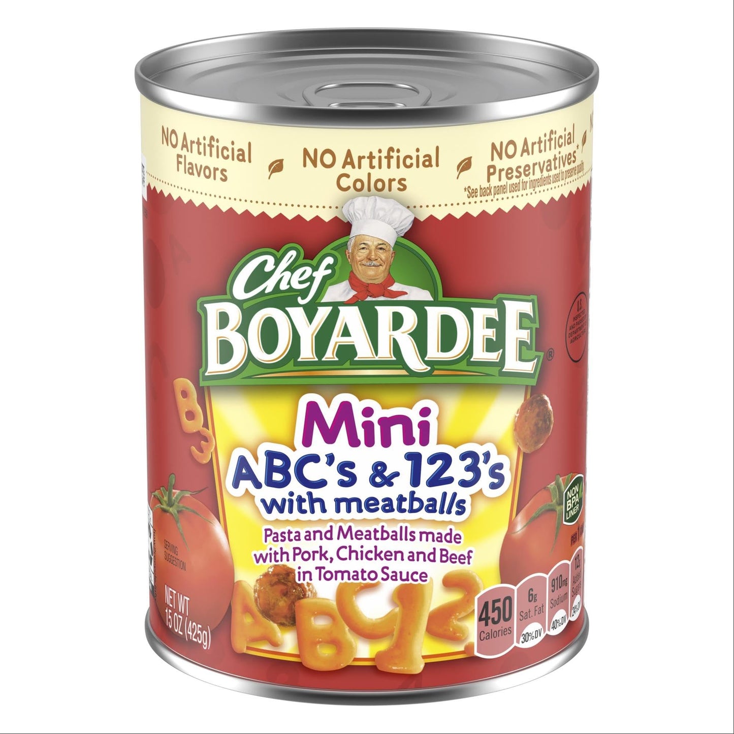 Chef Boyardee Beef Ravioli, 15 oz, 4 Pack