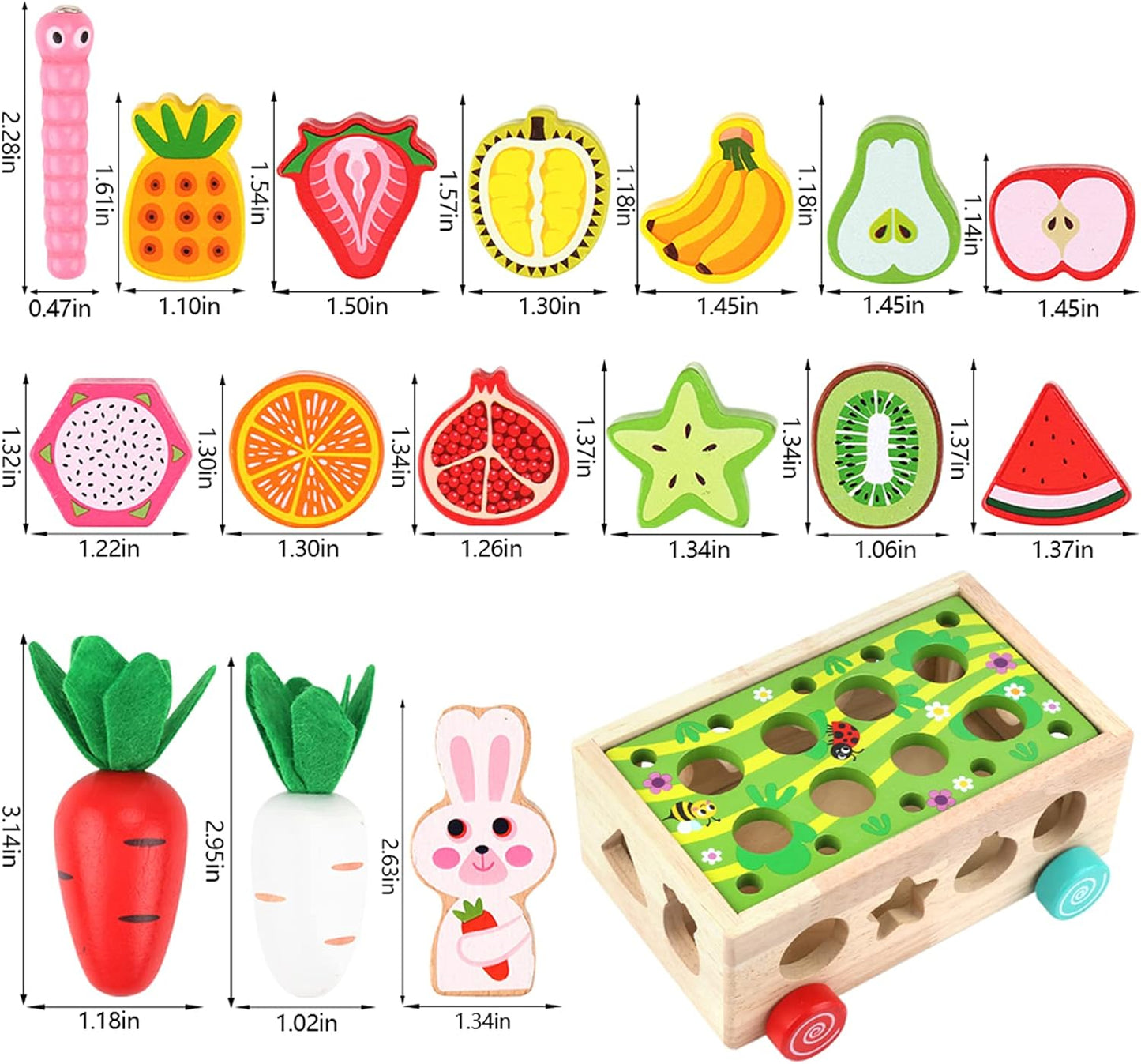 Toddlers Montessori Wooden Educational Toys for Baby Boys Girls Age 1 2 3 Year Old, Shape Sorting Toys 1st One First Birthday Girl Gifts for Kids 1-3, Wood Preschool Learning Fine Motor Skills Game