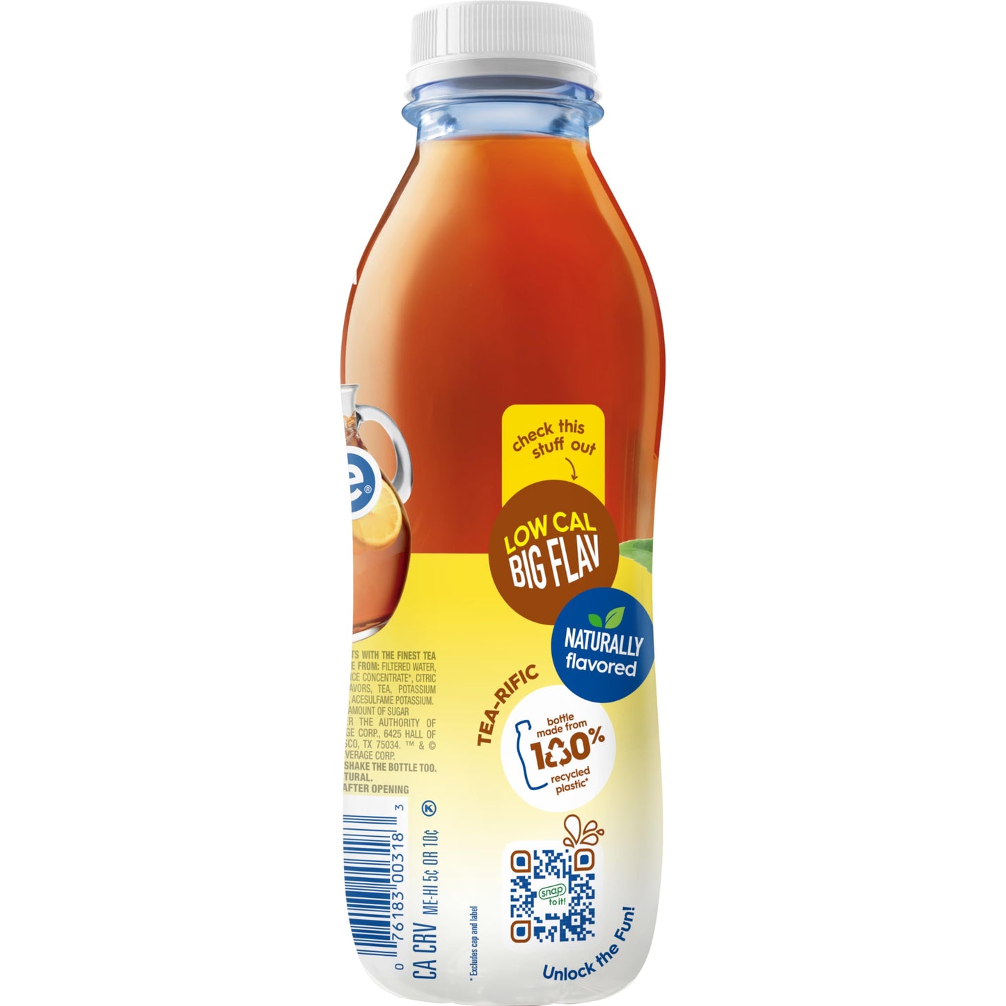 Snapple Zero Sugar Peach Tea, 16 fl oz recycled plastic bottle (Pack of 12)