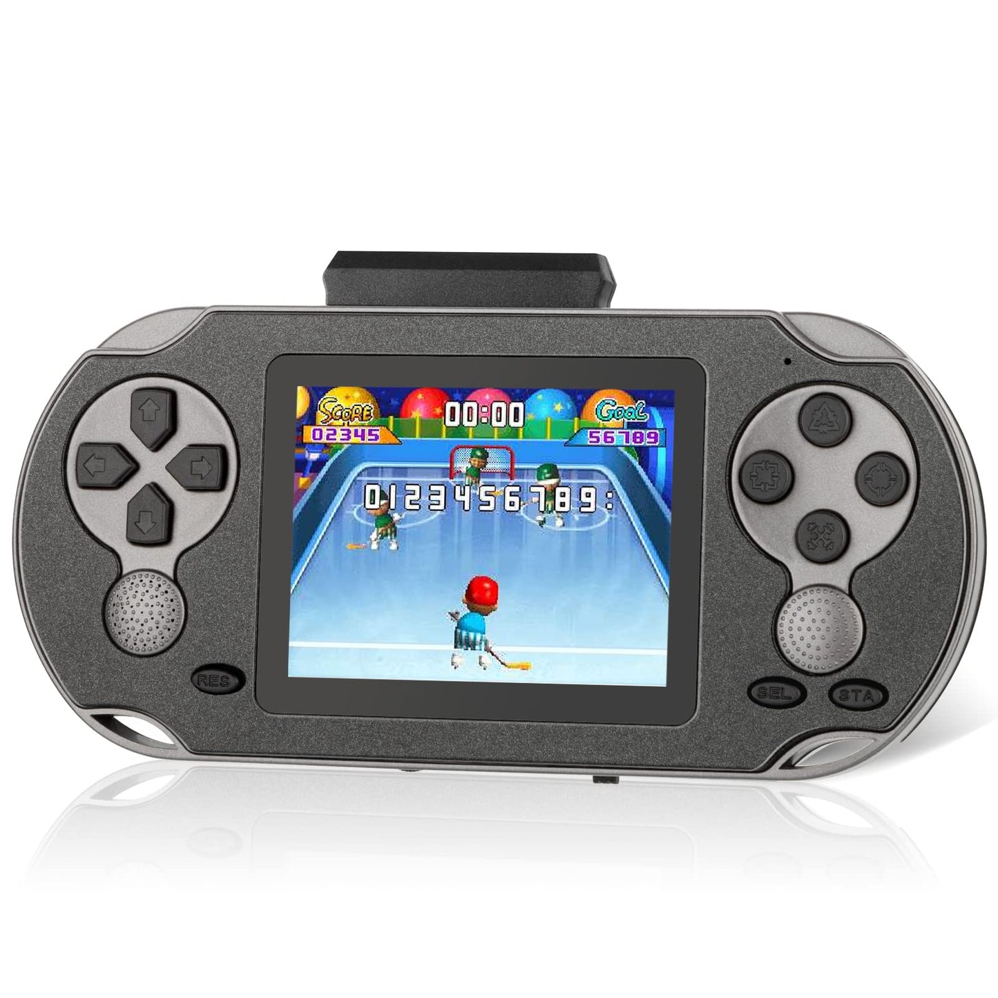 16 Bit Handheld Game Console for Kids Adults, 3.0'' Large Screen Preloaded 230 HD Classic Retro Video Games with USB Rechargeable Battery & 3 Game Cartridges for Birthday Gift for Kids 4-12