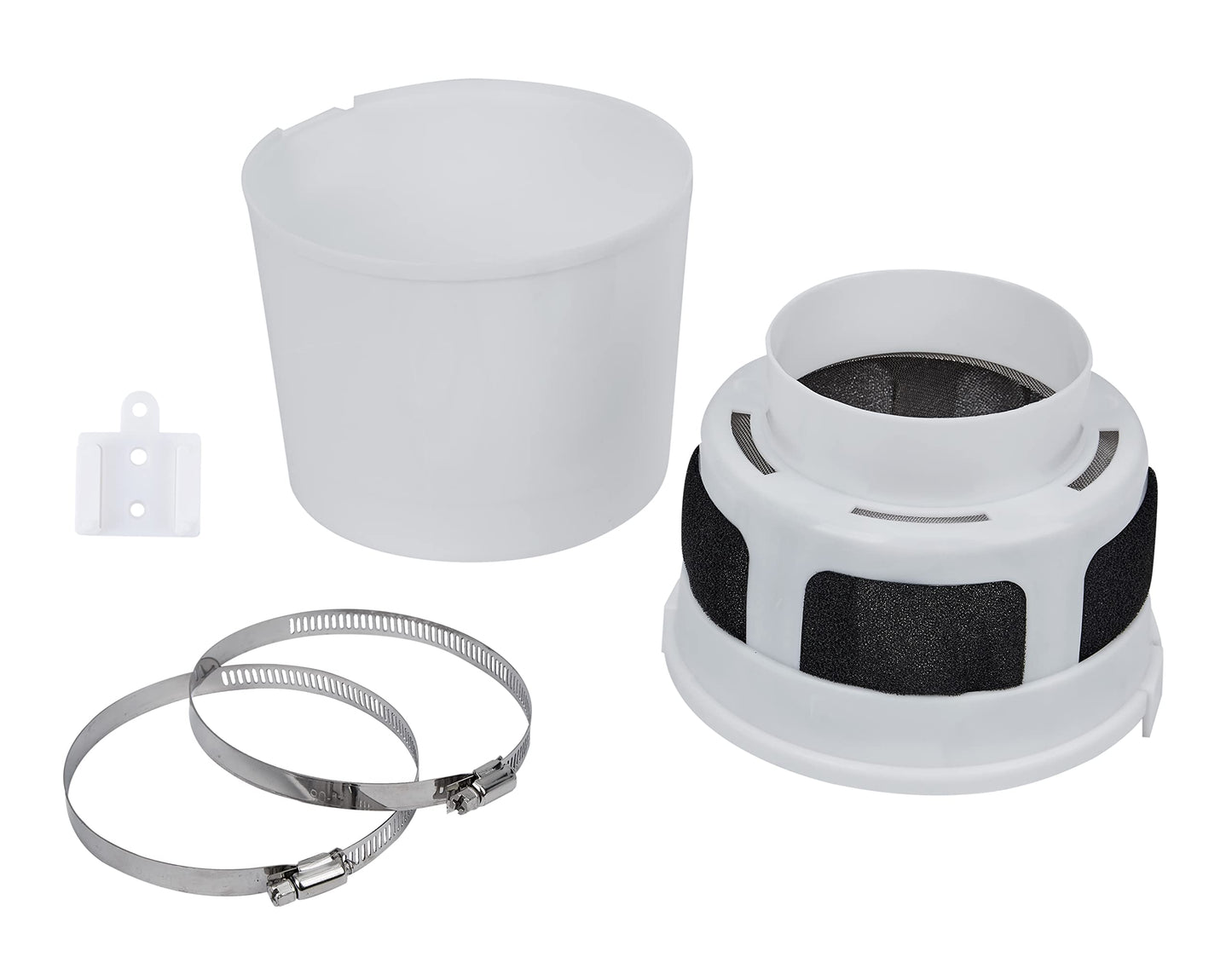 VIWINVELA Indoor Dryer Vent Kit Bucket Lint Trap Dryer Vent (Black Dryer Vent Box - No Duct Included)