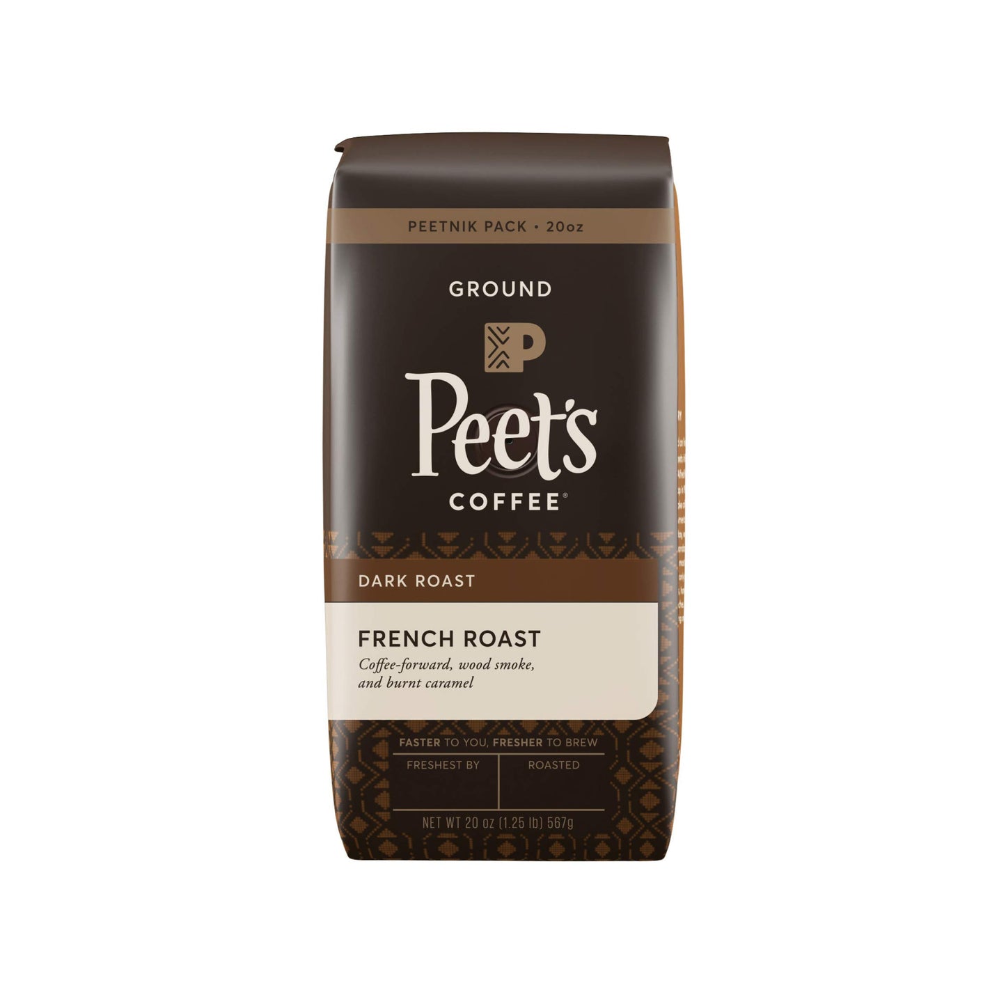 Peet's Coffee Major Dickason's Blend, Dark Roast Ground Coffee, 20 oz