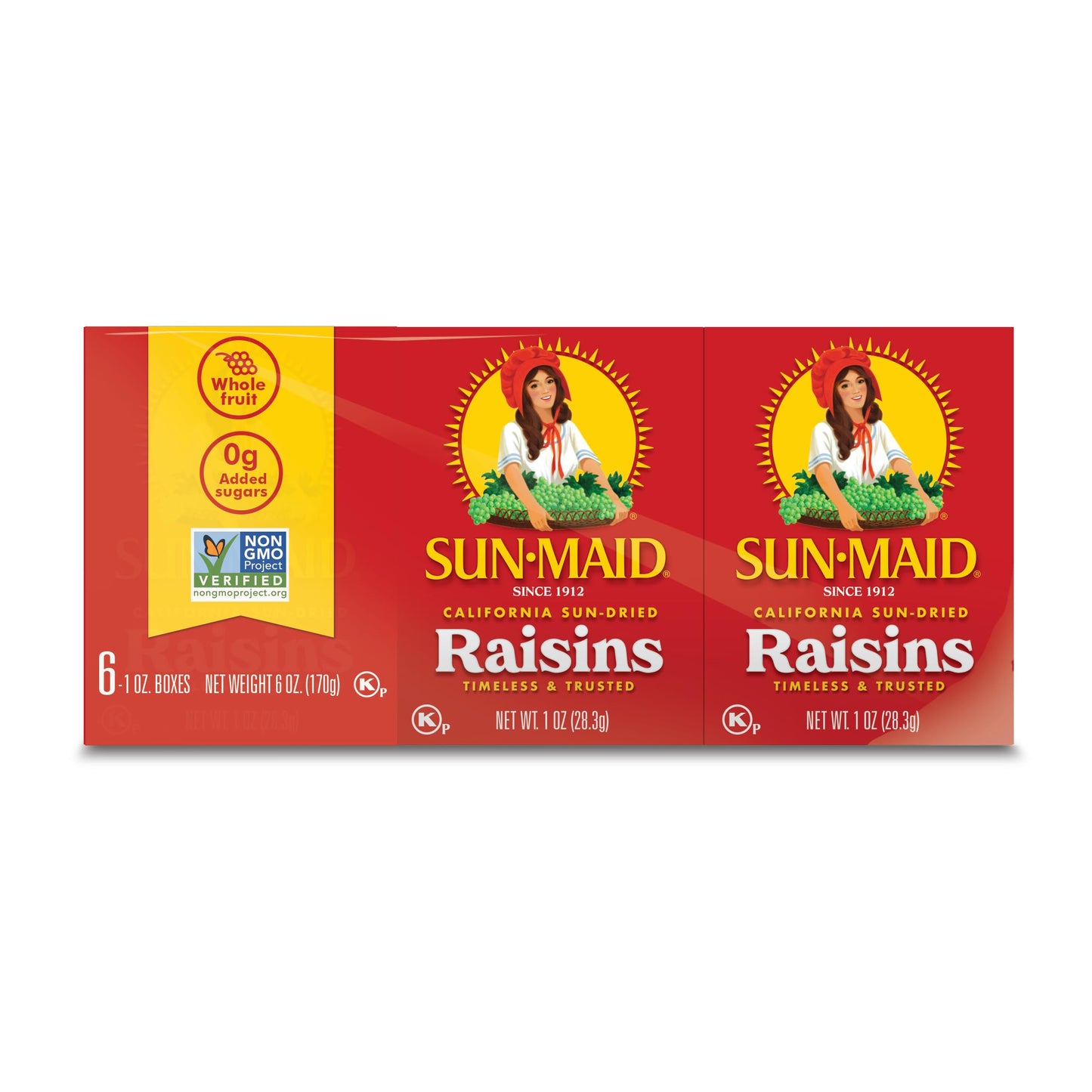 Sun-Maid California Sun-Dried Raisins - (2 Pack) 32 oz Resealable Bag - Dried Fruit Snack for Lunches, Snacks, and Natural Sweeteners