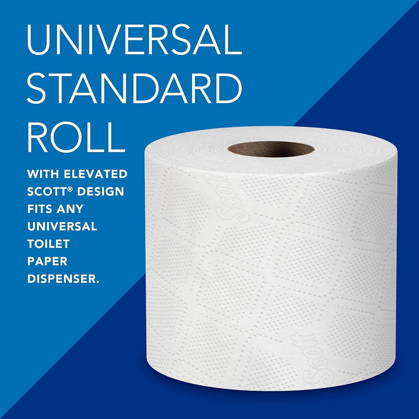 Scott Professional Standard Roll Toilet Paper (04460), with Elevated Design, 2-Ply, White, Individually wrapped, (550 Sheets/Roll, 80 Rolls/Case, 44,000 Sheets/Case)