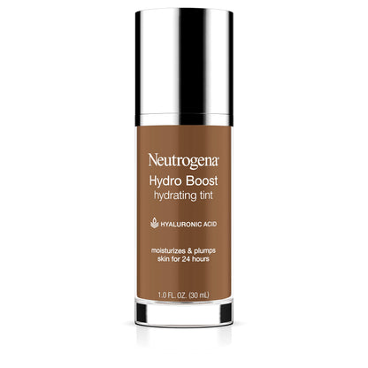 Neutrogena Hydro Boost Hydrating Tint with Hyaluronic Acid, Lightweight Water Gel Formula, Moisturizing, Oil-Free & Non-Comedogenic Liquid Foundation Makeup, 20 Natural Ivory, 1.0 fl. oz