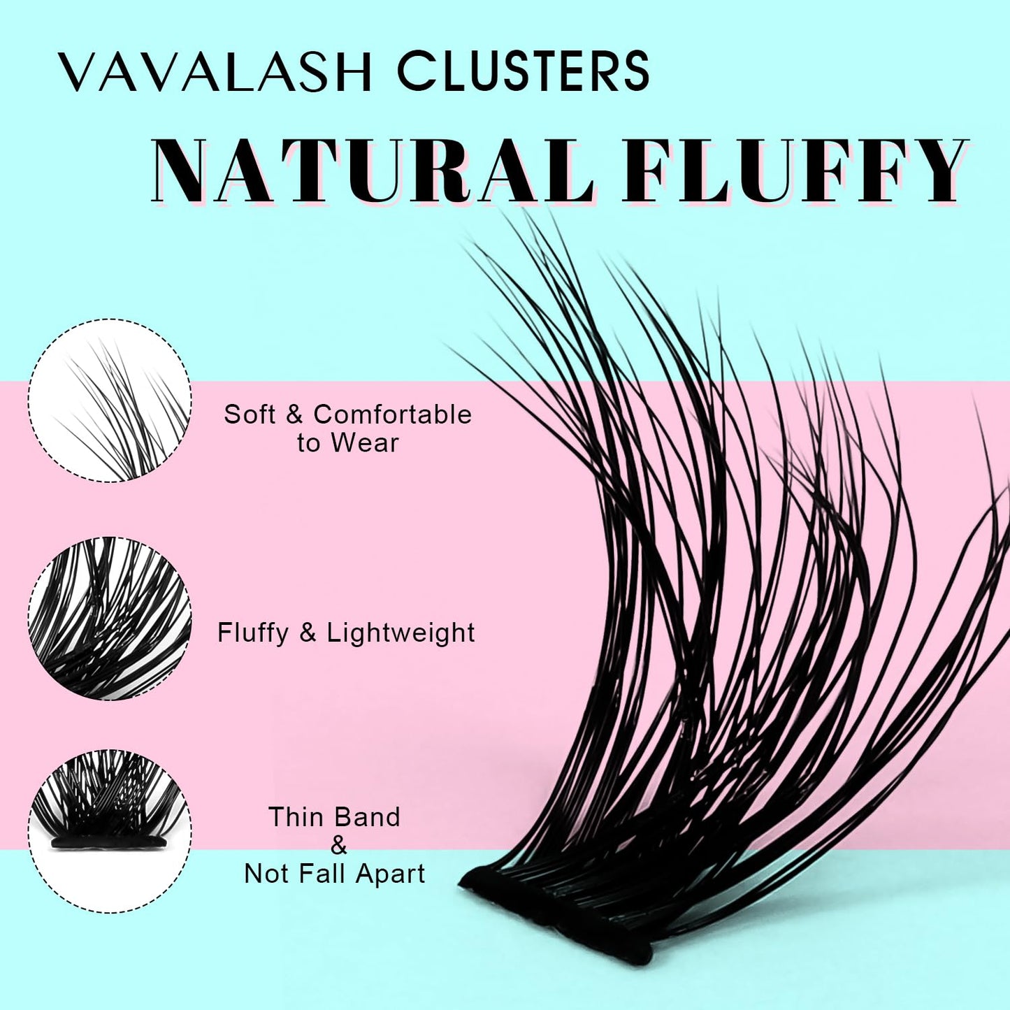 VAVALASH DIY Lash Extension Kit 280 Clusters Individual Lashes Kit 30D 40D 0.07D-10-16mm Lash Clusters, Lash Bond and Seal, Lash Tweezer for DIY Eyelash Extension at Home（Kit-30D+40D-0.07D-10-16MIX）