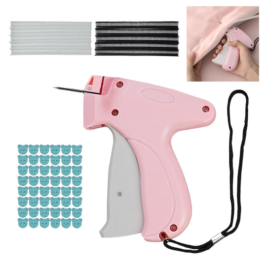 Stitchy Gun for Clothing, Newest Stitchy Quick Clothing Fixer, Mini Quick Repair Garment Sewing Machine, Handheld Sewing Machine Instant Button Garment Connector (Pink-1PC)