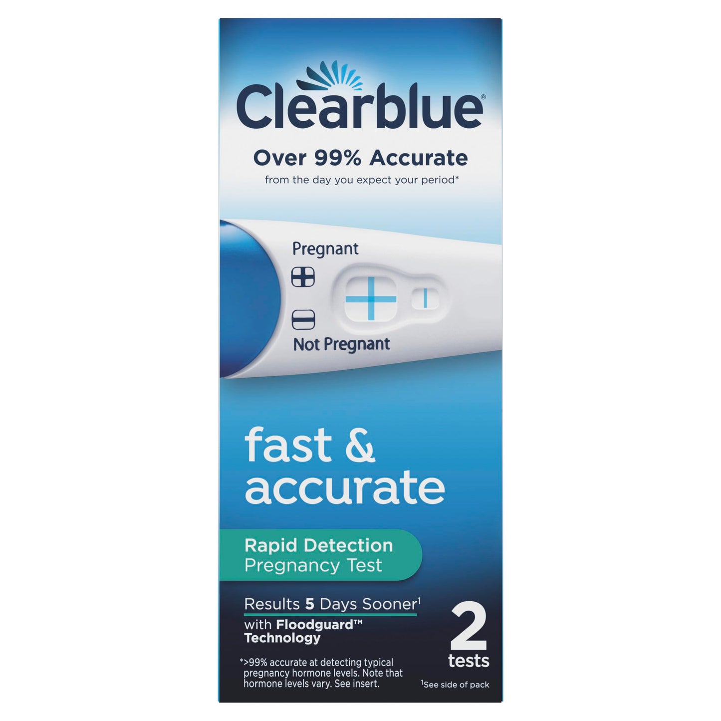 Clearblue Rapid Detection Pregnancy Test, Home Pregnancy Kit, 2 Count