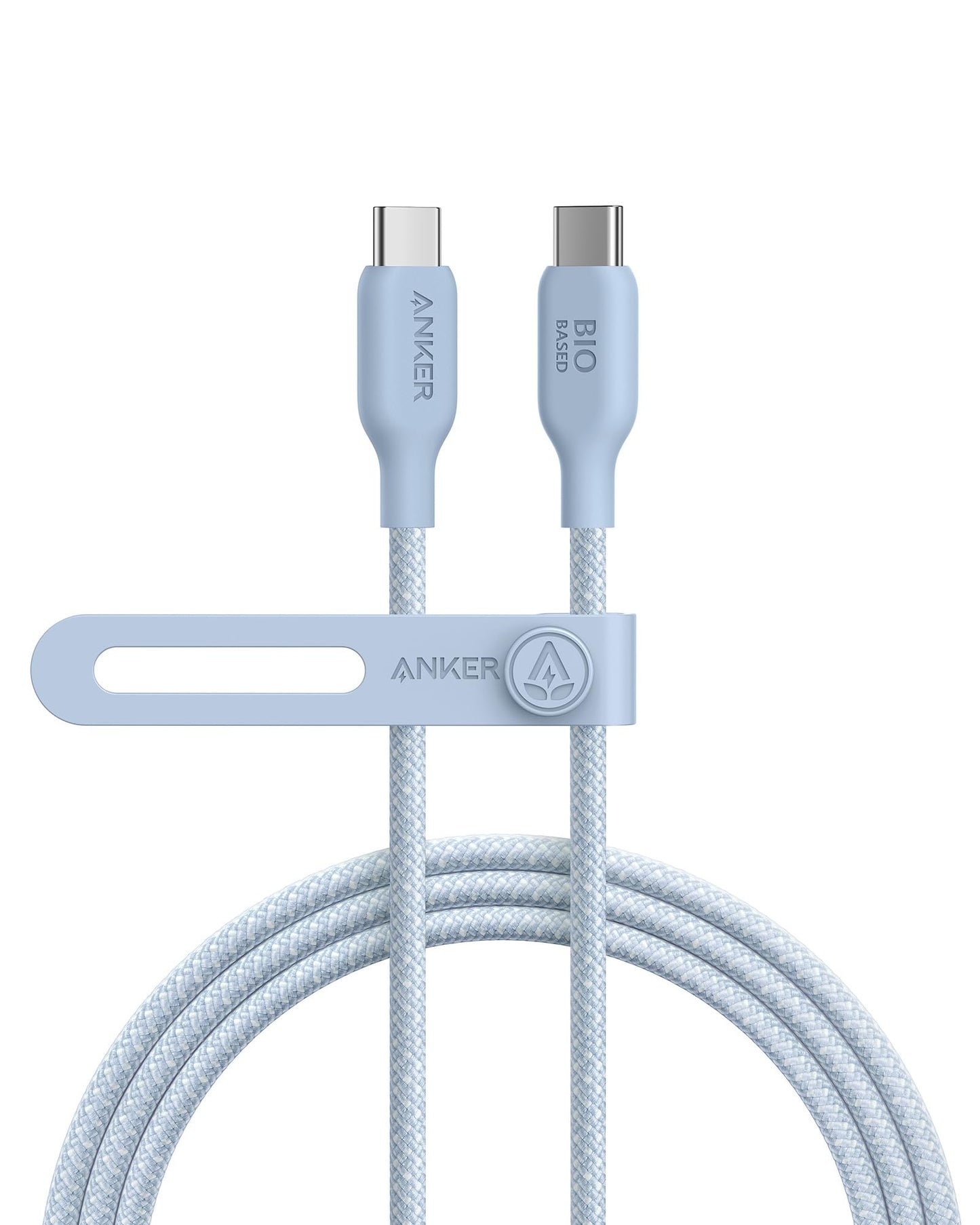 Anker USB C to USB C Cable (240W,10ft), Bio-Braided USB C Charger Cable Fast Charge for iPhone15/15Pro/15Plus/15ProMax, iPad Pro 2020, iPad Air 4, Samsung Galaxy S23+/S23 Ultra