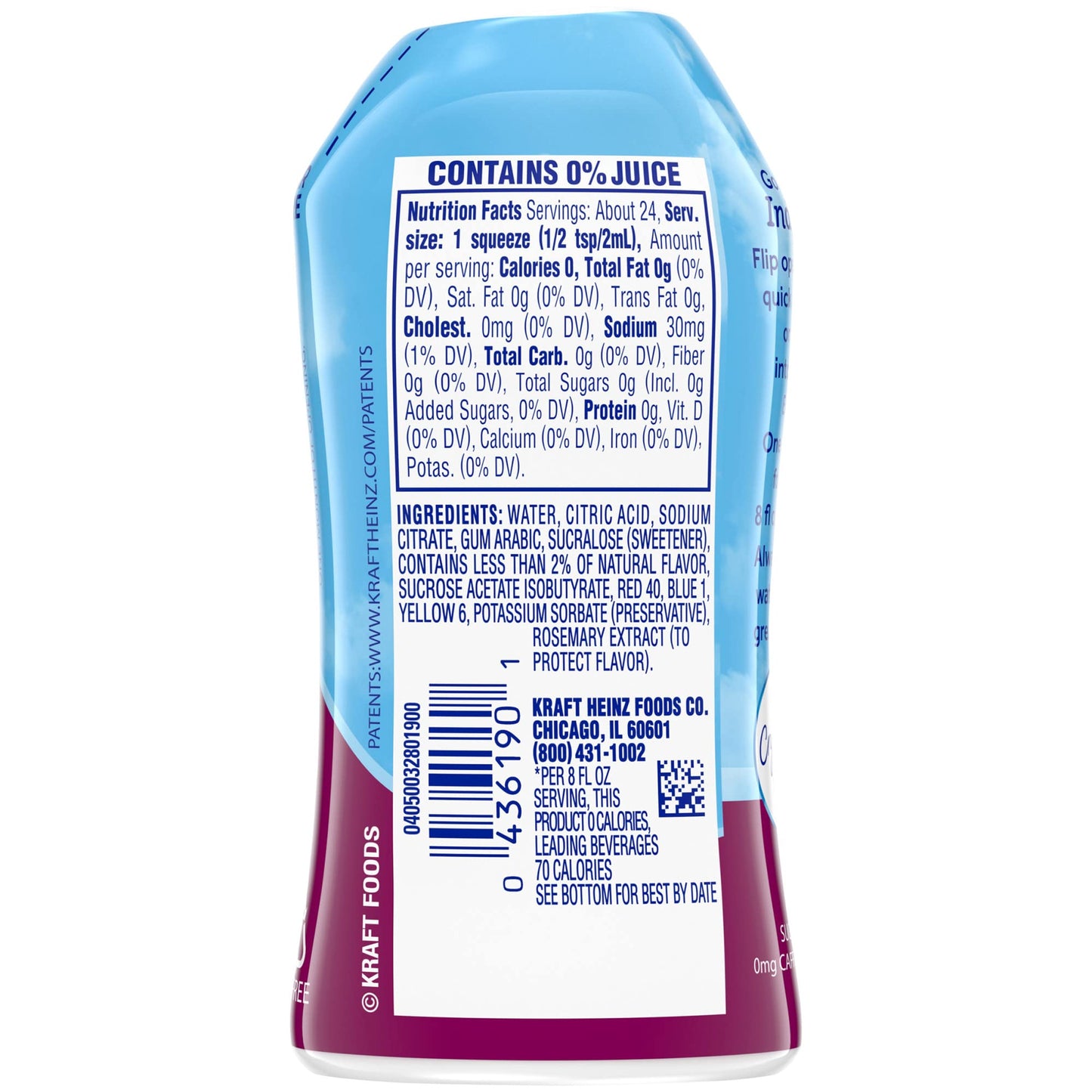 Crystal Light Sugar-Free Zero Calorie Liquid Water Enhancer - Strawberry Lemonade Water Flavor Drink Mix (1.62 fl oz Bottle)