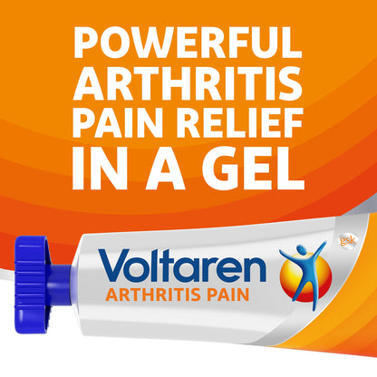 Voltaren Arthritis Pain Gel for Powerful Topical Arthritis Pain Relief - NEW Easy Open Cap - 100 g x 2