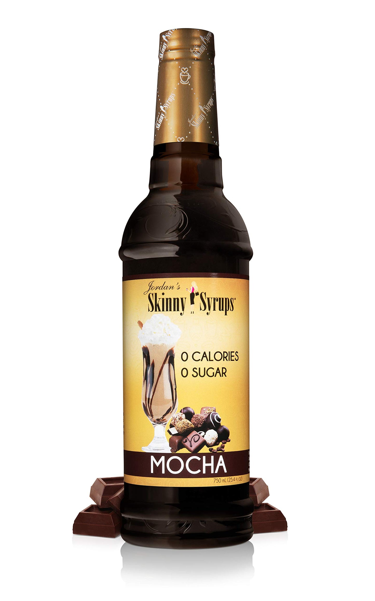 Jordan's Skinny Syrups Sugar Free Coffee Syrup, Vanilla Flavor Drink Mix, Zero Calorie Flavoring for Chai Latte, Protein Shake, Food and More, Gluten Free, Keto Friendly, 25.4 Fl Oz, 2 Pack