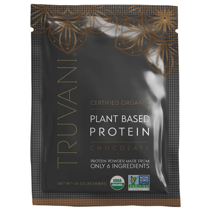 Truvani Vegan Pea Protein Powder | Banana Cinnamon | 20g Organic Plant Based Protein | 1 Serving | Keto | Gluten & Dairy Free | Low Carb | No Added Sugar