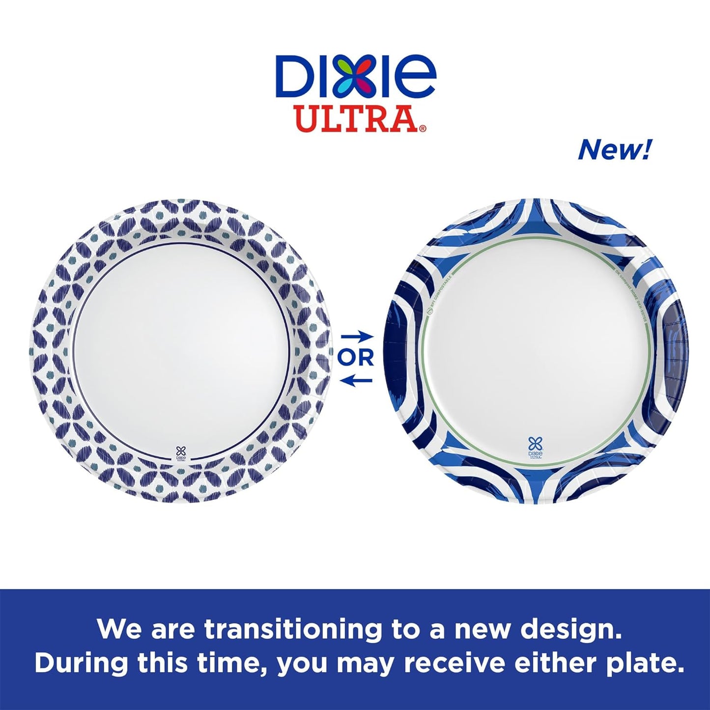 Dixie Ultra, Large Paper Plates, 10 Inch, 44 Count, 3X Stronger*, Heavy Duty, Microwave-Safe, Soak-Proof, Cut Resistant, Disposable Plates For Heavy, Messy Meals