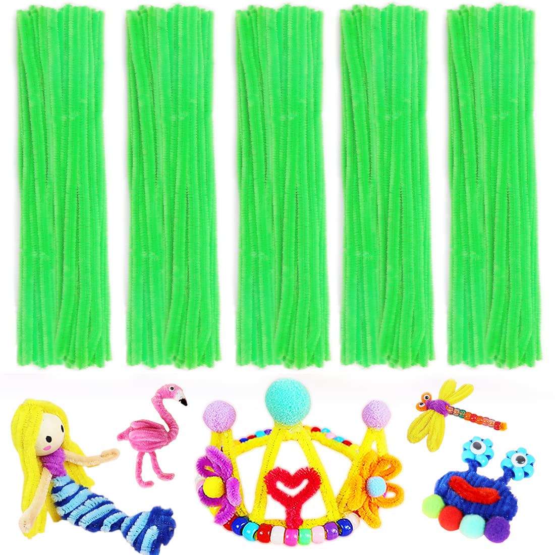 Pipe Cleaners, Pipe Cleaners Craft, Arts and Crafts, Crafts, Craft Supplies, Art Supplies (200 Multi-Color Pipe Cleaners)…