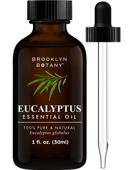 Brooklyn Botany Basil Essential Oil - 100% Pure and Natural - Premium Grade Essential Oil - for Aromatherapy and Diffuser - 0.33 Fl Oz