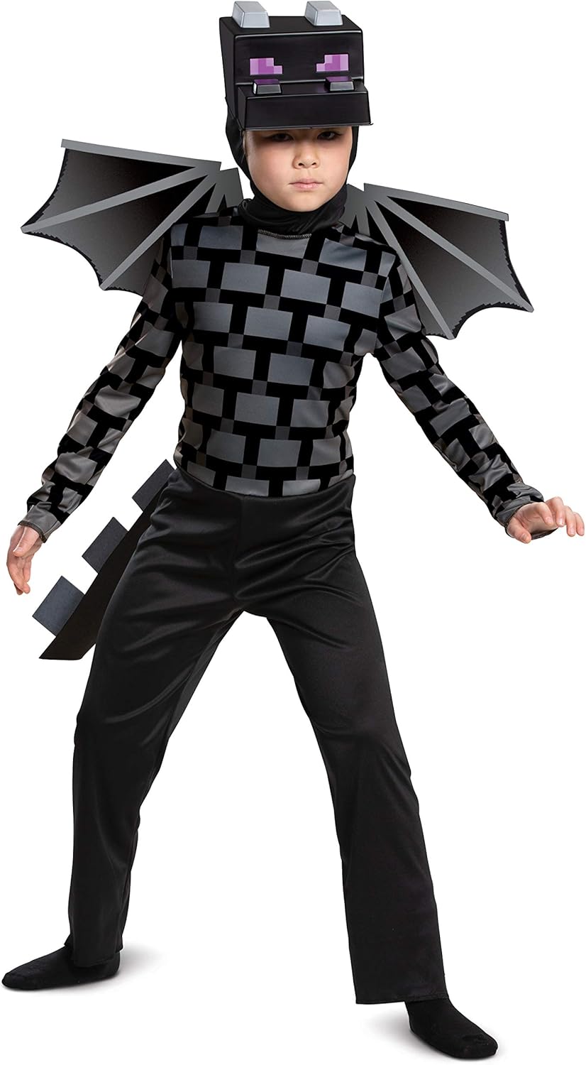 Disguise Minecraft Ender Dragon Costume for Kids, Video Game Inspired Character Outfit