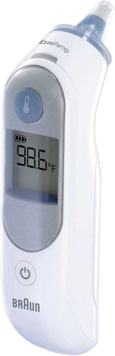 Braun ThermoScan 5 Ear thermometer | ExacTemp Stability Indicator | Digital Display | Baby and infant friendly | No. 1 Brand recommended by pediatricians1 | IRT6500