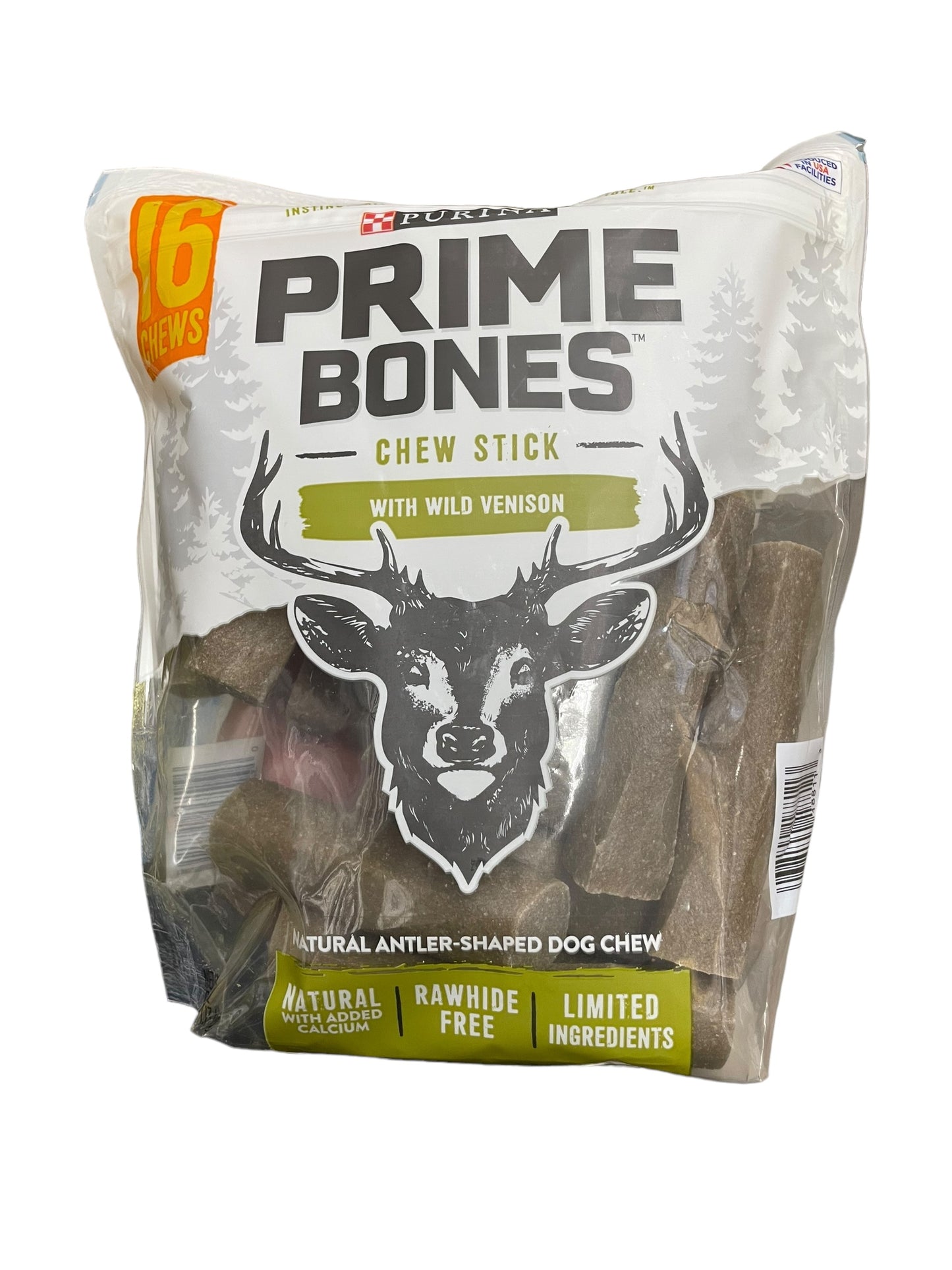 Purina Prime Bones Chew Stick with Wild Venison (16 Count)