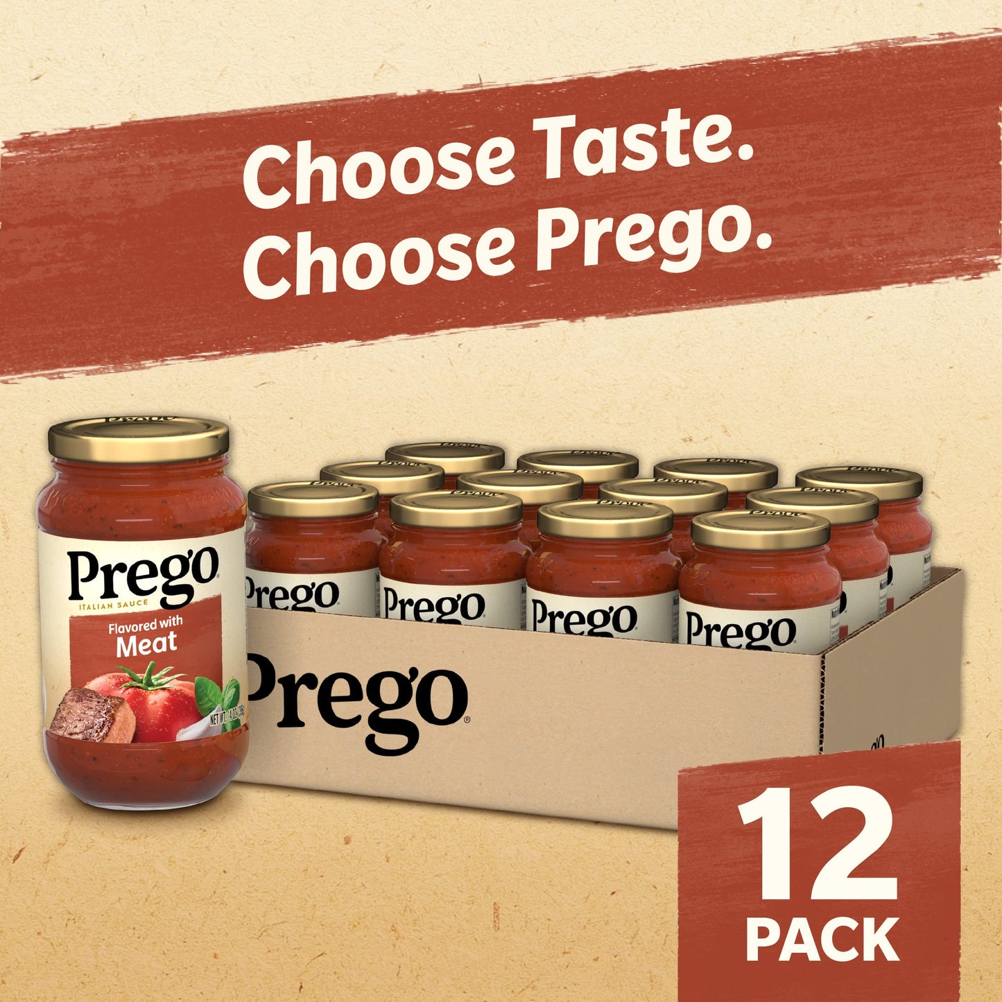 Prego Chunky Tomato with Garlic and Onion Pasta Sauce, 24 Oz Jar