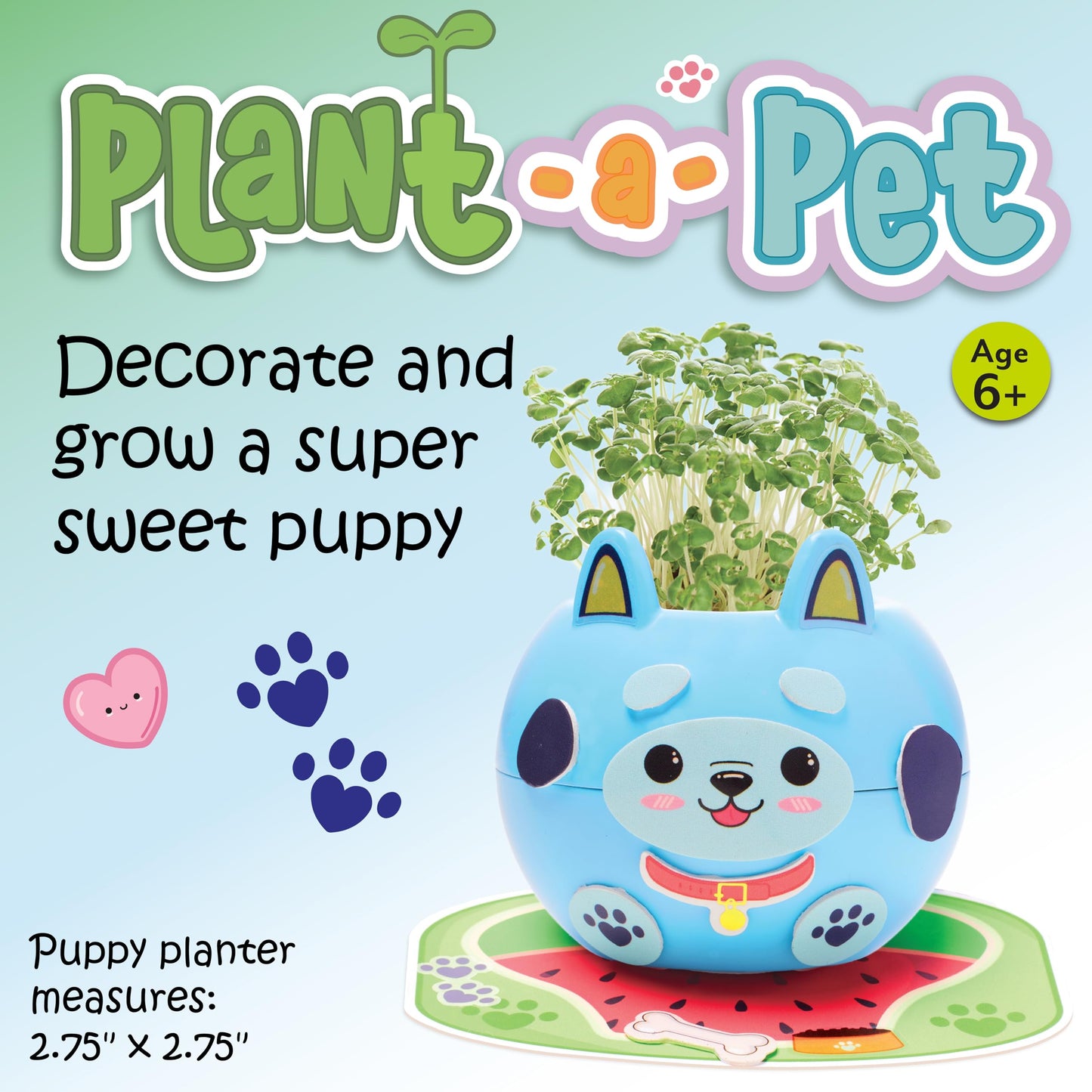 Creativity for Kids Plant-A-Pet: Kitty - Arts and Crafts for Kids Ages 6-8+, Gifts for Girls and Stocking Stuffers for Kids, Boy and Girl Toys, Chia Seed Plant Pet for Kids