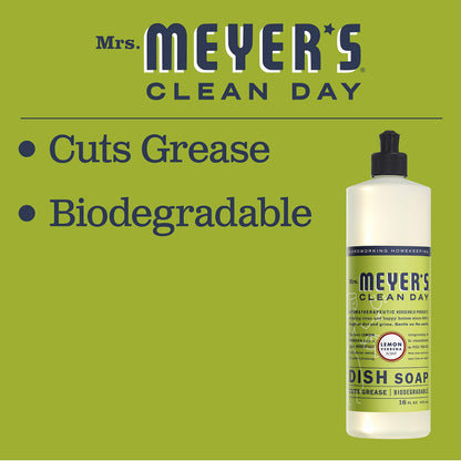 MRS. MEYER'S CLEAN DAY Multi-Surface Cleaner Concentrate, Use to Clean Floors, Tile, Counters, Lemon Verbena, 32 fl. oz