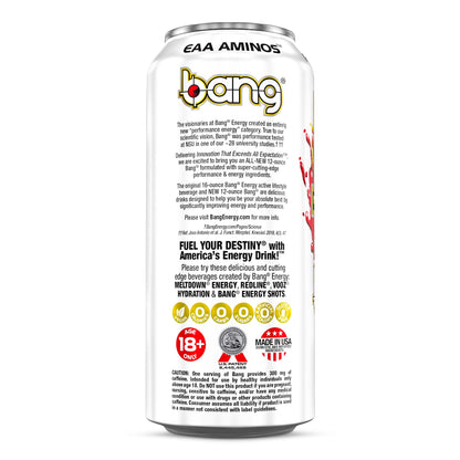 Bang Energy Bangster Berry, Sugar-Free Energy Drink, 16-Ounce (Pack of 12)