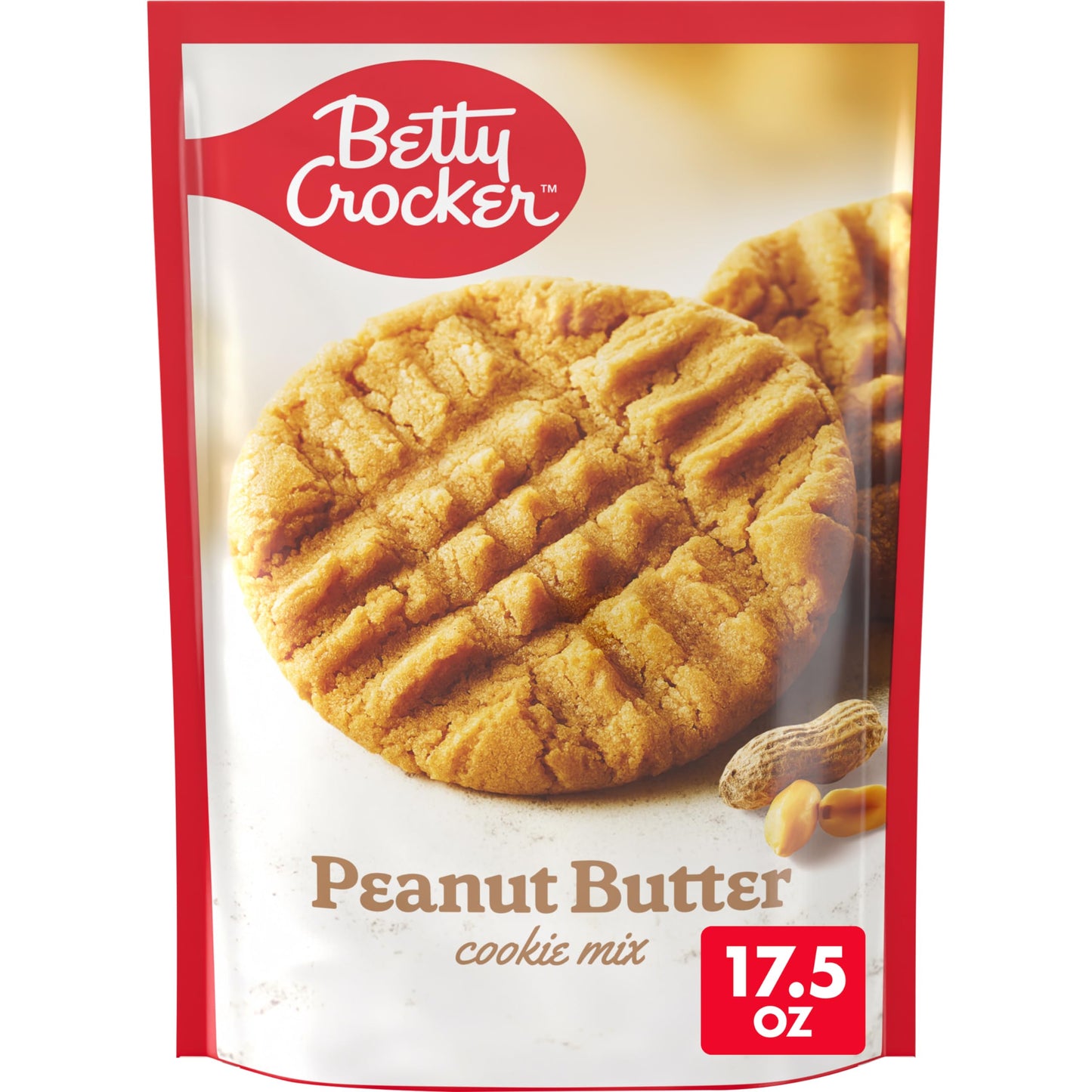 Betty Crocker Peanut Butter Cookie Mix, Makes twelve (12) 2-inch Cookies, 7.2 oz.