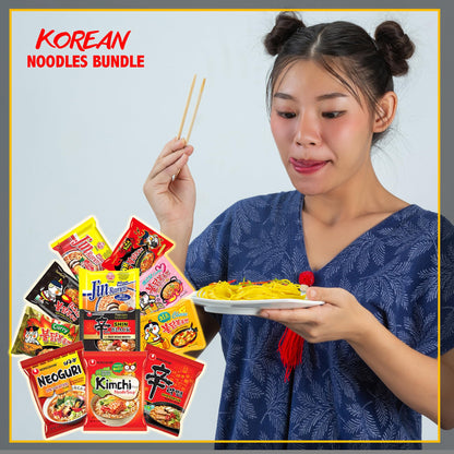 FOODIE BOXX Asian Instant Ramen Noodles Variety Pack with Cookies & Chopsticks (Dry)