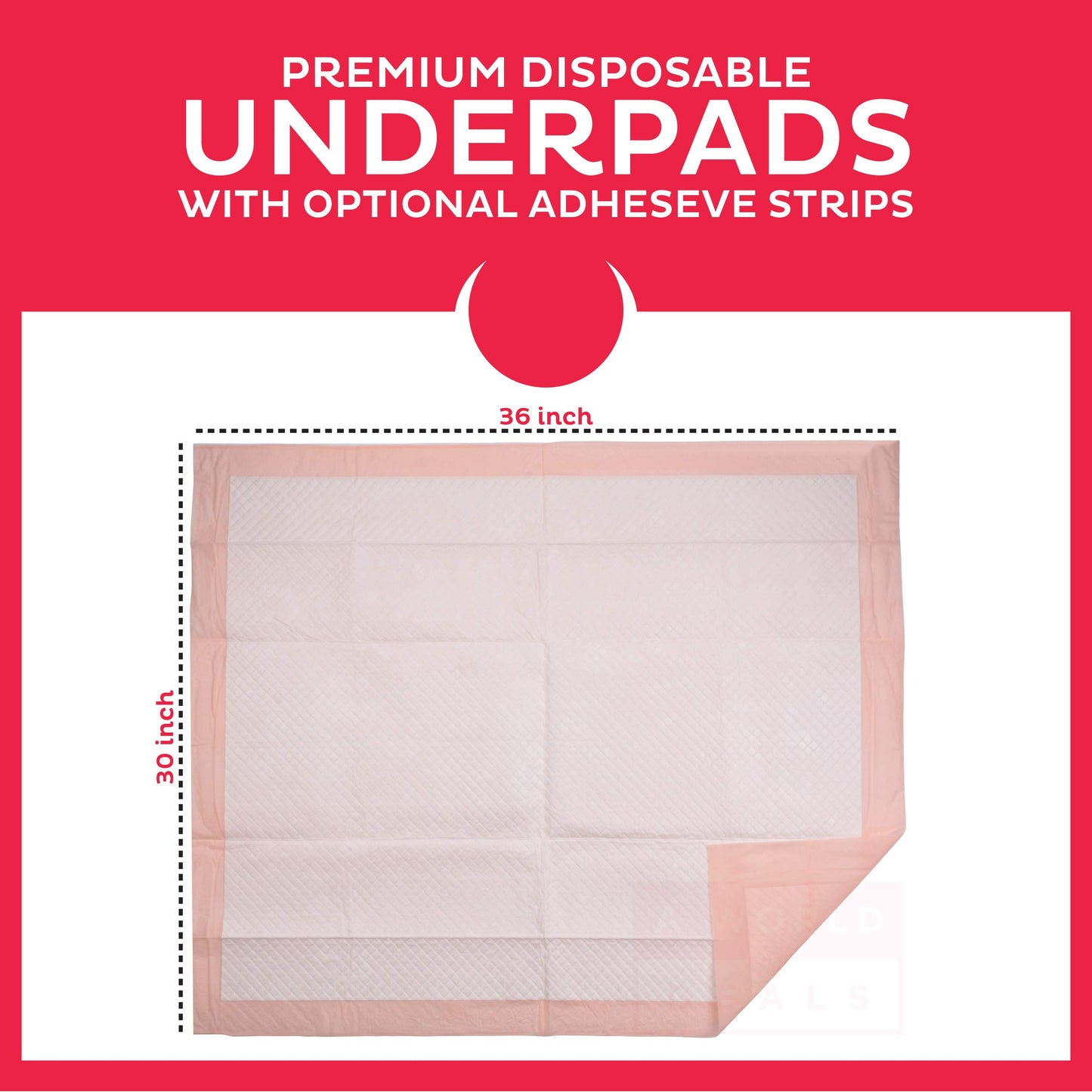 Premium Disposable Underpads 30”x36” (Packed 4x25 Case) Ultra Absorbent Chux Incontinence Bed Pads, Pet Training Pads X-Large 100/Case