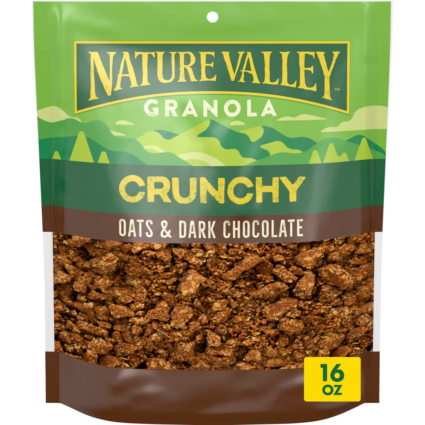 Nature Valley Crunchy Granola, Oats and Honey, Resealable Bag, 16 OZ