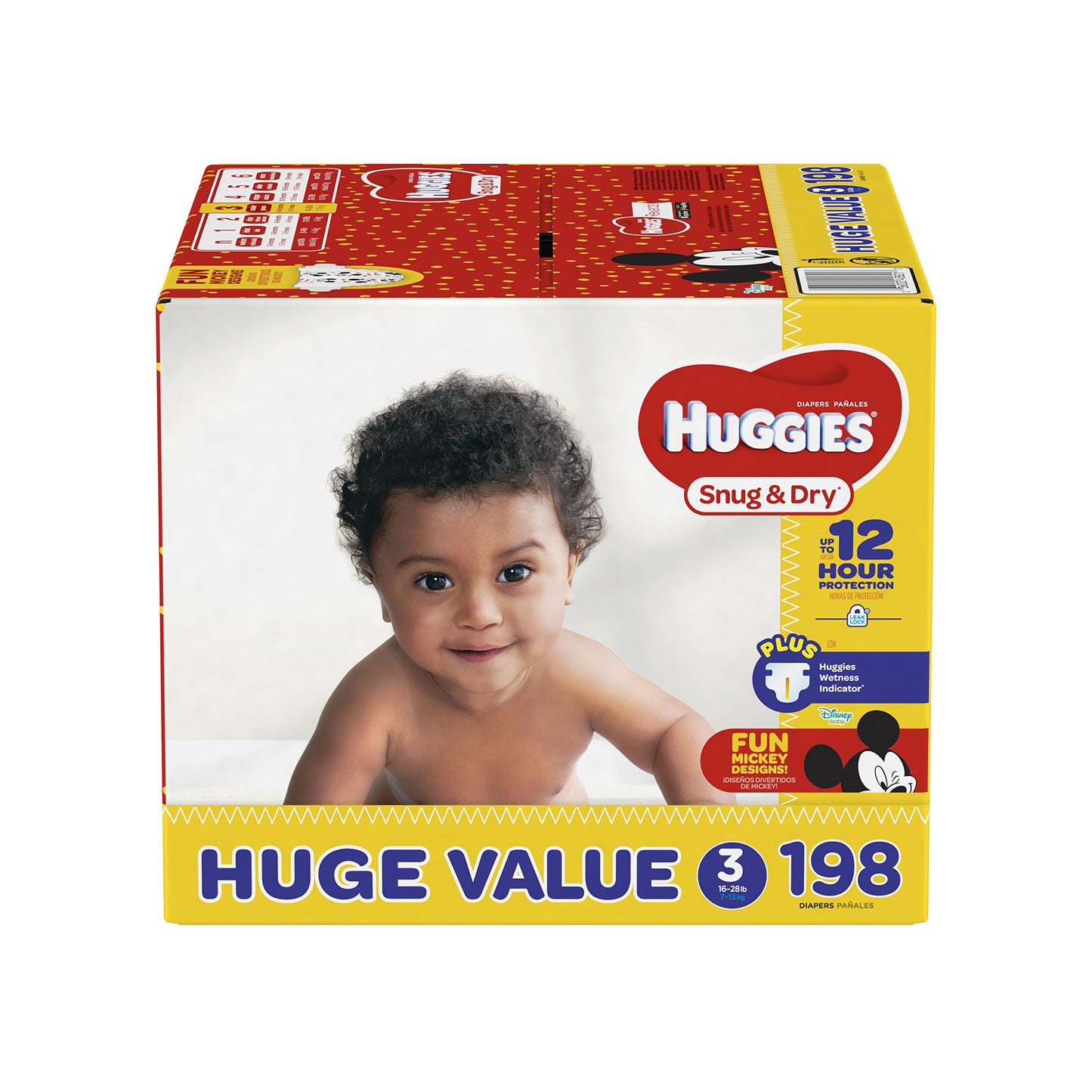 Huggies Size 2 Diapers, Snug & Dry Baby Diapers, Size 2 (12-18 lbs), 100 Count, Packaging May Vary