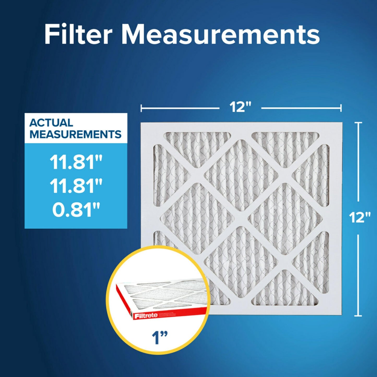 Filtrete 20x25x1 AC Furnace Air Filter, MERV 11, MPR 1000, Micro Allergen Defense, 3-Month Pleated 1-Inch Electrostatic Air Cleaning Filter, 2 Pack (Actual Size 19.688 x 24.688 x 0.84 in)