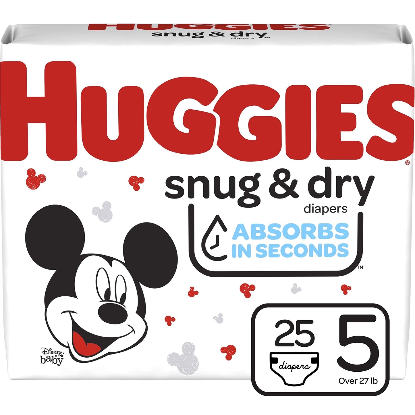 Huggies Size 2 Diapers, Snug & Dry Baby Diapers, Size 2 (12-18 lbs), 100 Count, Packaging May Vary