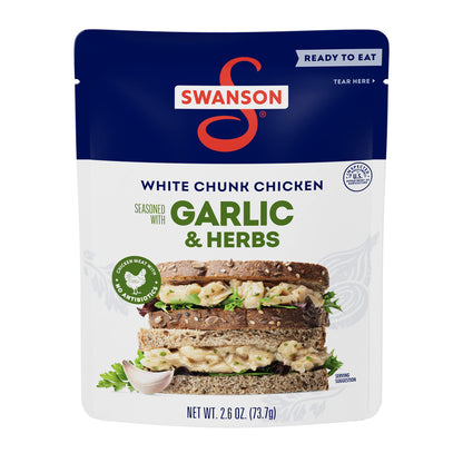 Swanson White Premium Chunk Canned Chicken Breast in Water, Fully Cooked Chicken, 4.5 OZ Can (Pack of 4)