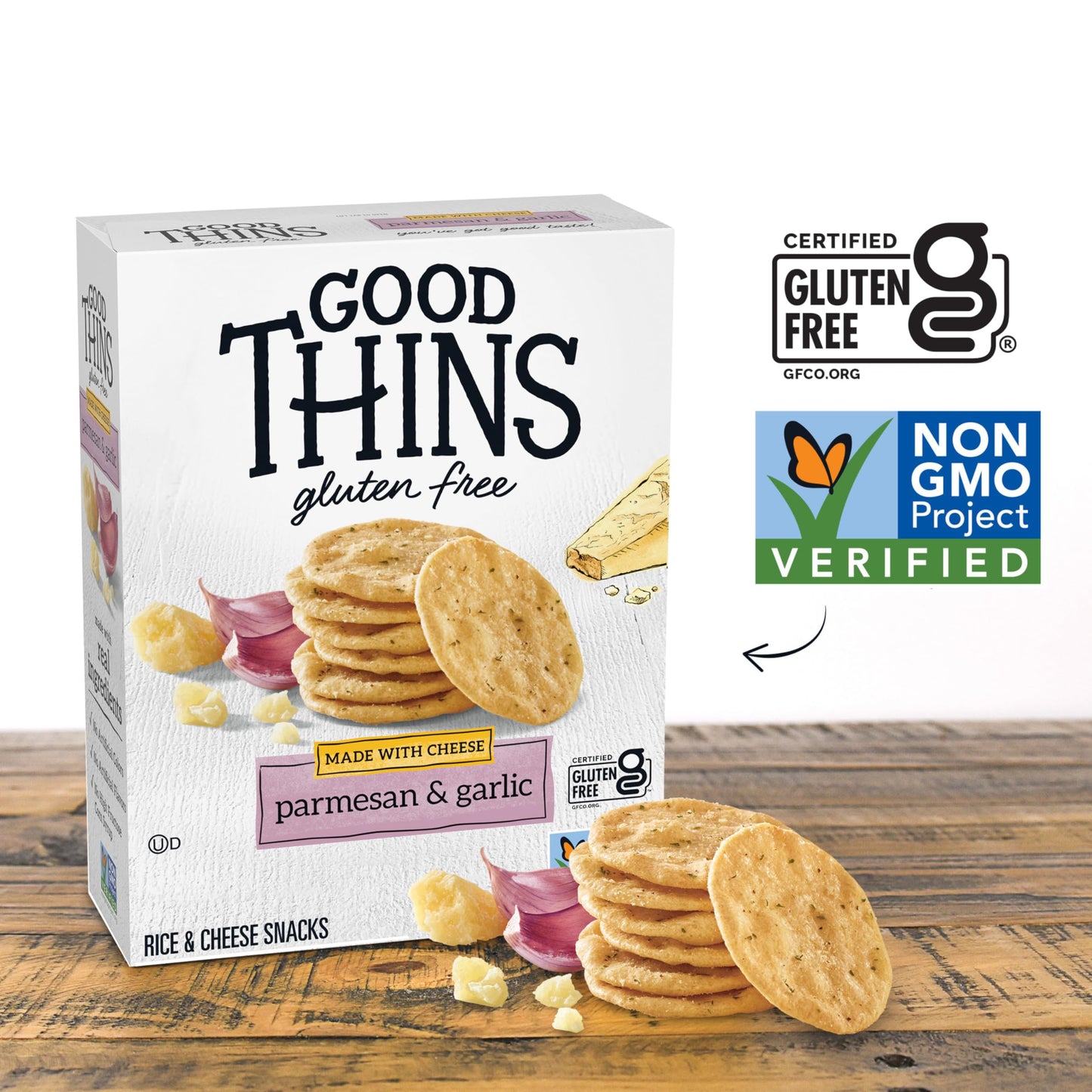 Good Thins Simply Salt Rice Snacks Gluten Free Crackers, 3.5 oz