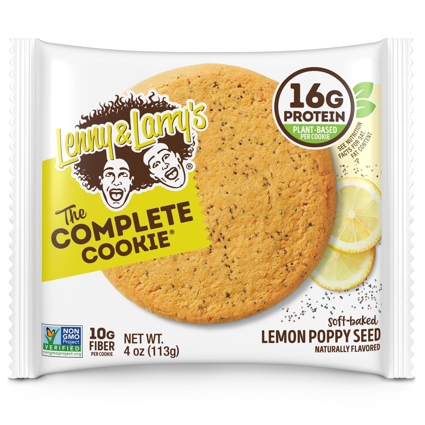 Lenny & Larry's The Complete Cookie, White Chocolate Flavored Macadamia, Soft Baked, 16g Plant Protein, Vegan, Non-GMO, 4 Ounce Cookie (Pack of 12)