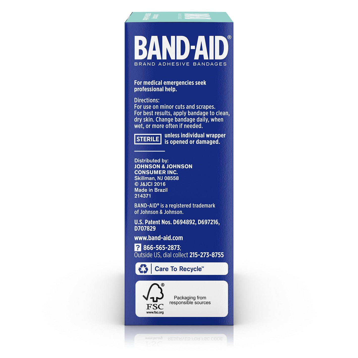 Band-Aid Brand Flexible Fabric Adhesive Bandages for Wound Care and First Aid, All One Size, 100 Count