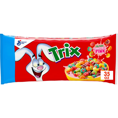 Trix Fruity Breakfast Cereal, 6 Fruity Shapes, Whole Grain, Family Size, 16.1 OZ