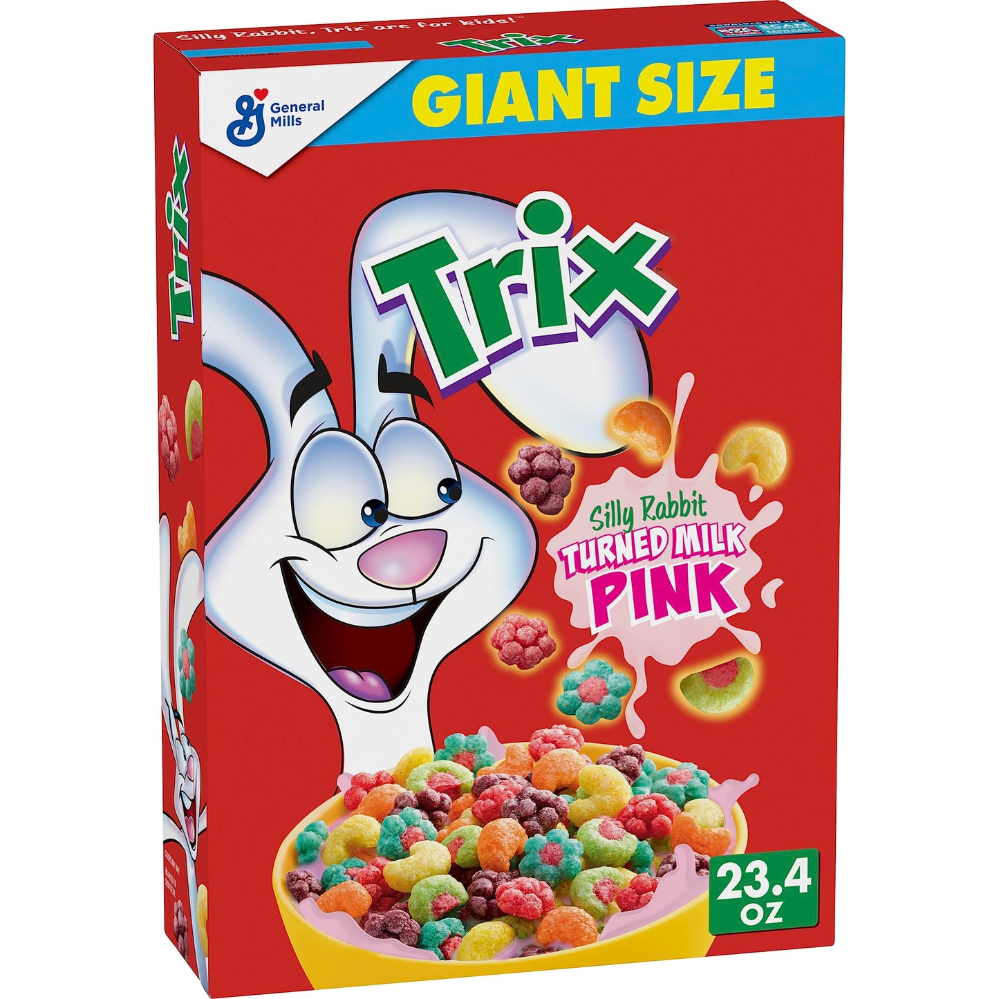 Trix Fruity Breakfast Cereal, 6 Fruity Shapes, Whole Grain, Family Size, 16.1 OZ