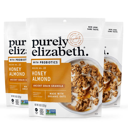 Purely Elizabeth Organic Original, Ancient Grain Granola, Gluten-Free, Non-GMO (3 Ct, 12oz Bags)