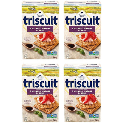 Triscuit Balsamic Vinegar & Basil Crackers, 200g/7oz (Pack of 4) Shipped from Canada