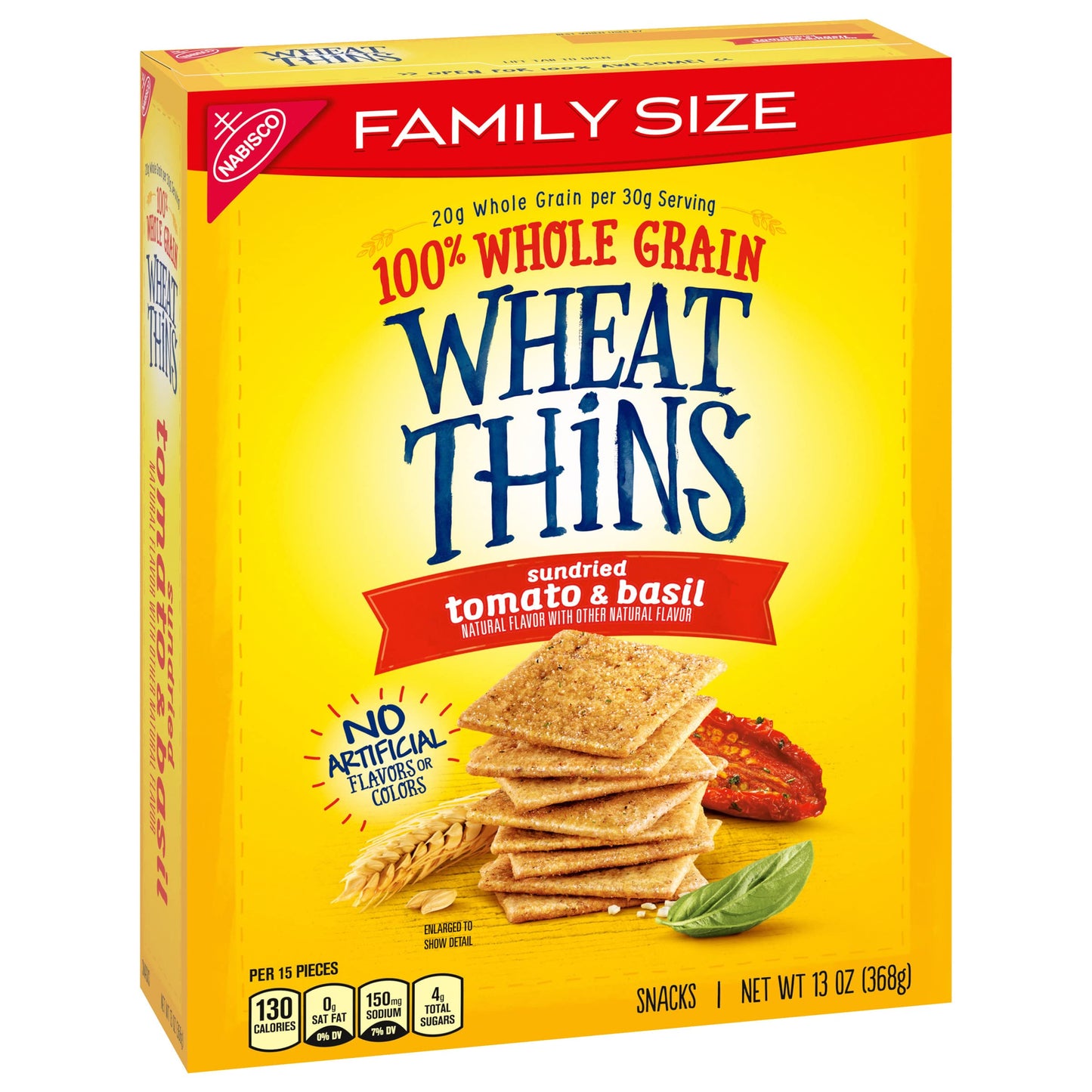 Wheat Thins Original Whole Grain Wheat Crackers, Party Size, 20 oz Box