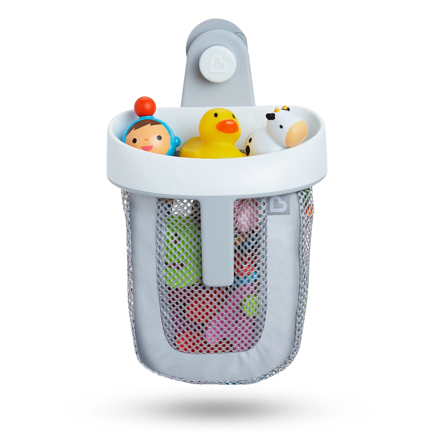 Munchkin® Super Scoop™ Hanging Bath Toy Storage with Quick Drying Mesh, Grey